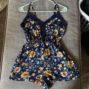Flowered Romper